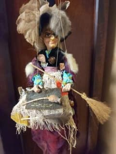 チェコ 操り人形 マリオネット 魔女 - メルカリ