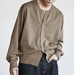 即完売 ライトキャメル T/C CREW COMPACT CARDIGAN - メルカリ