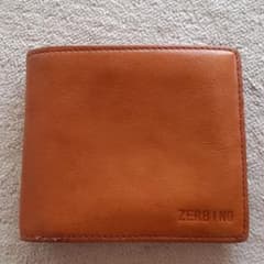 キャメル　牛革財布のサムネイル