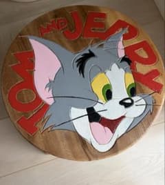 Tom and Jerry 木製スツール 椅子 - メルカリ