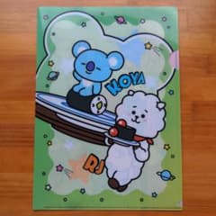 BT21 쿠라 스시 콜라보레이션 클리어 파일