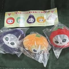 mofusand おやさいにゃんおかおぬいぐるみ 3種セット