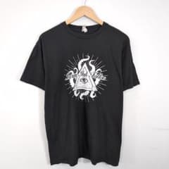 USA古着 タトゥーアート系 ピラミッド・アイ プリントTシャツのサムネイル