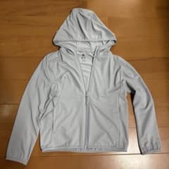 UNIQLO キッズ メッシュパーカー 120cm グレーのサムネイル
