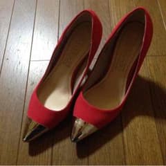 パンプス 赤のサムネイル