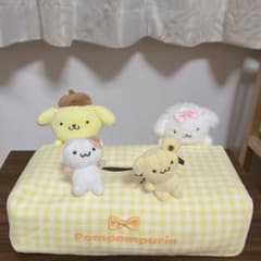 サンリオ ポムポムプリン ぬいぐるみ付き ティッシュボックスカバー