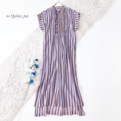 極美品ꕥヌキテパ 完売 西園寺さん コットンボイルストライプフリル