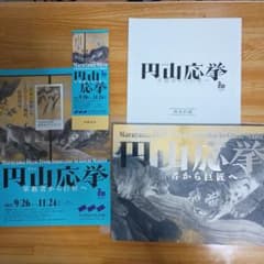 円山応挙―革新者から巨匠へ」の図録とチラシなど5点 三井記念美術館