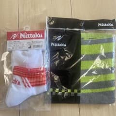 新品　Nittaku 卓球用ソックスM ＆おまけ付きのサムネイル