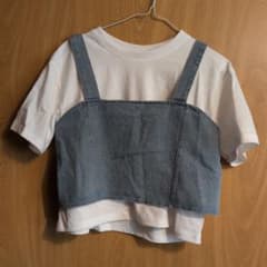 デニム ビスチェ 付レディースTシャツのサムネイル