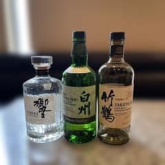 空瓶 サントリー 響 白州 ニッカ 竹鶴 3本セット - メルカリ