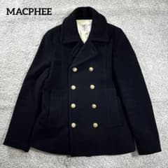 マカフィー Pコート 紺 38 金ボタン メルトンウール カジュアル