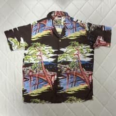 SUN SURF アロハシャツ 渡月橋 レーヨン Lサイズ SUN SURF アロハシャツ 渡月橋 レーヨン Lサイズ - メルカリ
