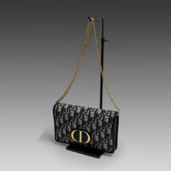【美品】Dior ディオール オブリーク チェーンウォレット 財布のサムネイル
