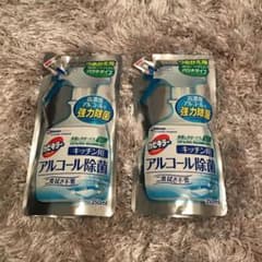 カビキラー　アルコール除菌　２点おまとめセット　高濃度アルコール　つめかえ用のサムネイル