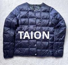 美品　TAION 紺　インナーダウン S ダウン90 フェザー10のサムネイル