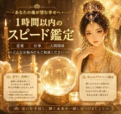 【1日3名限定】1時間以内スピード霊視鑑定のサムネイル