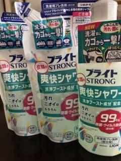 ブライトSTRONG 爽快シャワー 本体1個＋詰替2個のサムネイル