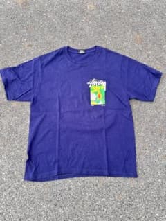 Stussy Tシャツ ネイビー グラフィックのサムネイル