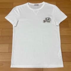 極美品〕モンクレール ダブルロゴ ワッペン XS 白Tシャツ 5S230 - メルカリ