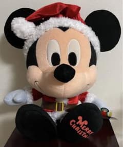 【〜12/4限定出品★】ミッキー　サンタ　ぬいぐるみのサムネイル