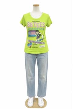 希少 88 TEES レディース 半袖 Tシャツ ネオンイエローのサムネイル