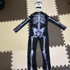ハロウィン　コスプレ　子供　ガイコツ　仮装のサムネイル
