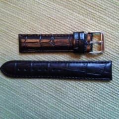 最終値下げ！本革 時計ベルト  19mm 黒のサムネイル