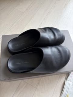 Rick Owens レザーフラットミュール サンダルのサムネイル
