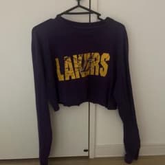 NBA Lakers ロングT リメイクT紫色のサムネイル
