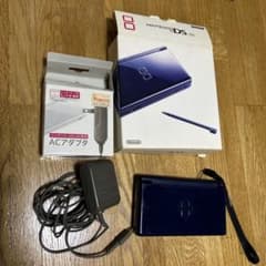 【ジャンク】Nintendo DS Lite ネイビー ACアダプタ付きのサムネイル