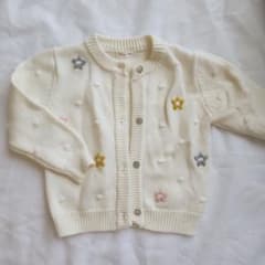 Cutemily Baby 花柄刺繍ニットカーディガンのサムネイル