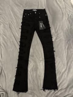 完売品】guapi ブラックフレアデニム サイズ28 yvng patra着用 - メルカリ