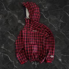 希少 00s y2k テックColumbia shell jacket チェック