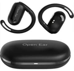 bluetooth Open Ear ワイヤレスイヤホン ブラック 軽量 防水のサムネイル