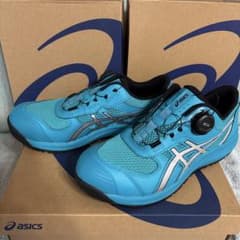 新品】アシックス 安全靴 CP219 ラグーン×ピュアシルバー 27センチ