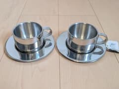 [新品未使用]SALUS セイラス コーヒーカップとソーサーセットのサムネイル
