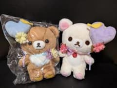 리락쿠마 코리락쿠마 & 차이로이코그마 봉제인형 하트 풍선