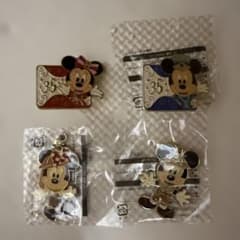 ディズニー 35周年 ピンバッジ 2点キーホルダー2点の4点セット - メルカリ