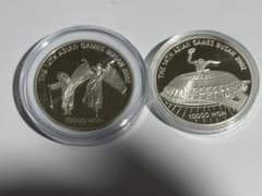 2002年　韓国　10000ウォン銀貨　プルーフ　2枚 2002年 韓国 10000ウォン銀貨 プルーフ 2枚 - メルカリ