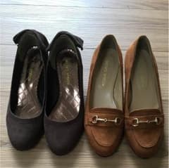 お値下げ★パンプス2足セット25㎝ 4Eのサムネイル
