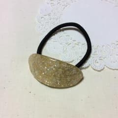 髪ゴム*·˚ ༘♡C3(レジン/シェルパウダー＊orange)のサムネイル