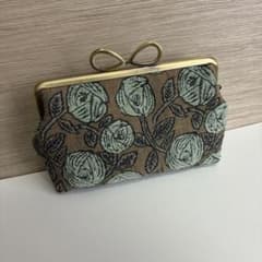 ミナペルホネン がま口ポーチ ハンドメイド rosy 通帳 - メルカリ