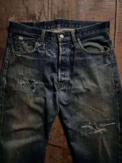 り*う様 90s levi's 501xx バレンシア製　鬼ヒゲ ハチノス　W3 り*う様 90s levi's 501xx バレンシア製 鬼ヒゲ ハチノス W3 - メルカリ