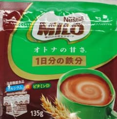 Nestle MILO ネスレミロ135g　オトナの甘さ　栄養機能食品のサムネイル