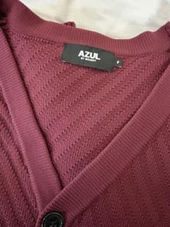 AZUL バーガンディ Vネックカーディガンのサムネイル