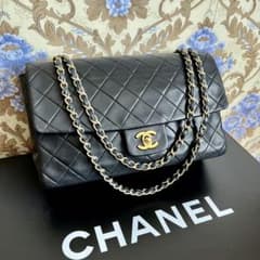 美品 CHANELマトラッセ☆Wチェーンショルダーバッグ ラムスキン☆正規品のサムネイル