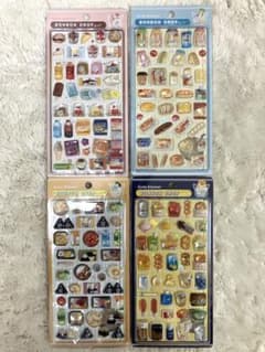 【新品・未開封】ボンボンドロップシール　和柄コンビニ ４枚セットのサムネイル