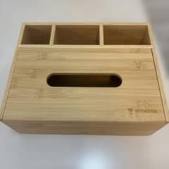 WYNSON 竹製 ティッシュケース 収納ボックスのサムネイル