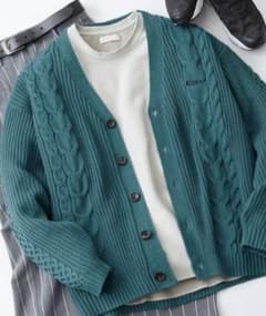 Kappa / カッパ 別注 オーバーサイズ ロゴ刺繍 厚手 カーディガンのサムネイル
